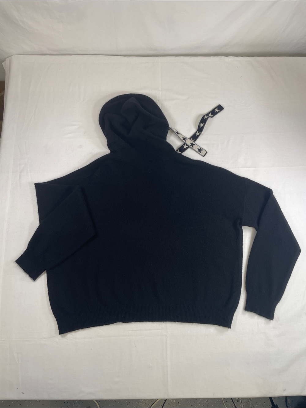 Hoodie Cashmere Oversized Black Jumper Sweater WL - Picture 3 of 10